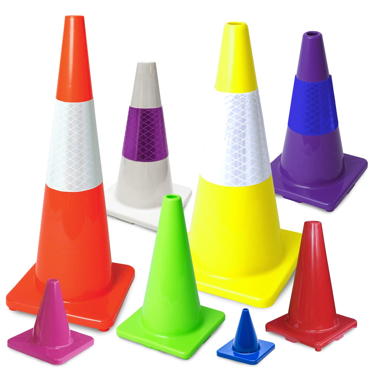 This is what each safety color means——traffic cones