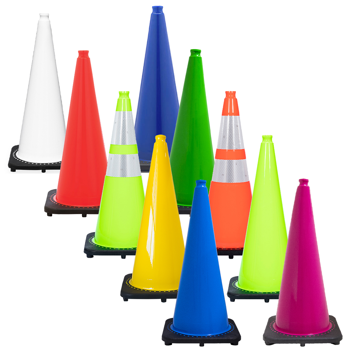 This is what each safety color means——traffic cones